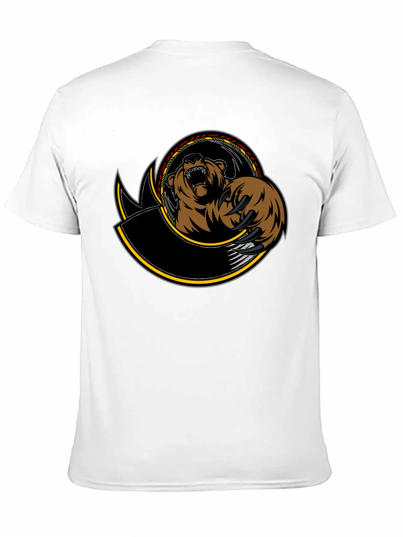 Wild_bear Unisex Short Sleeve Soft Cotton T-Shirt – Casual Everyday Wear