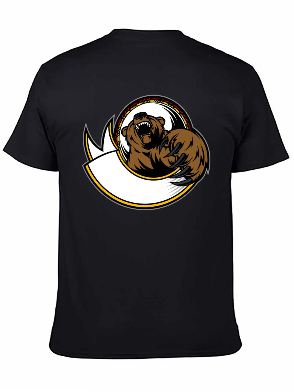 Wild_bear Unisex Short Sleeve Soft Cotton T-Shirt – Casual Everyday Wear
