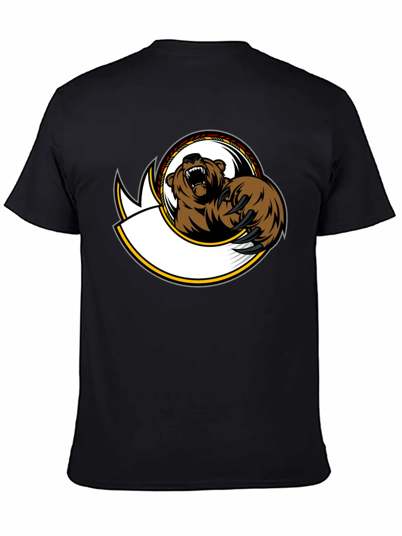 Wild_bear Unisex Short Sleeve Soft Cotton T-Shirt – Casual Everyday Wear