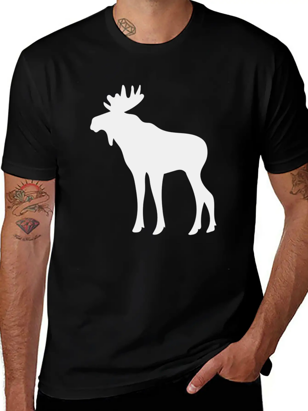 Wild Deer Unisex Casual T-Shirt – Clean Design For Daily Comfort