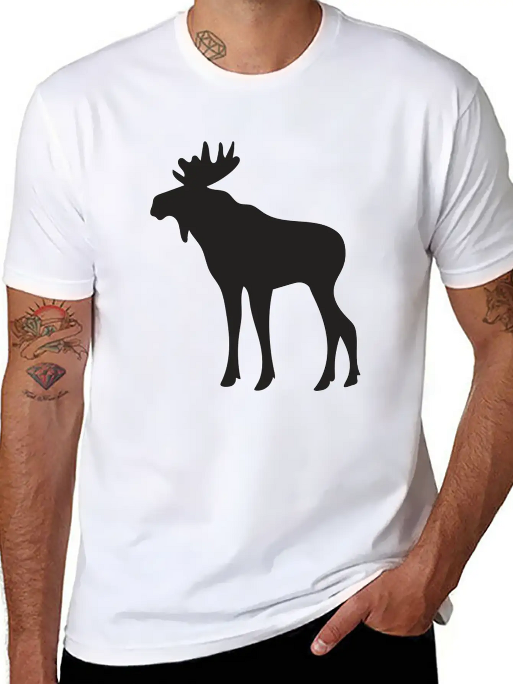 Wild Deer Unisex Casual T-Shirt – Clean Design For Daily Comfort