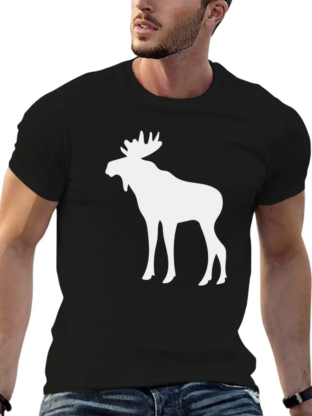 Wild Deer Unisex Casual T-Shirt – Clean Design For Daily Comfort