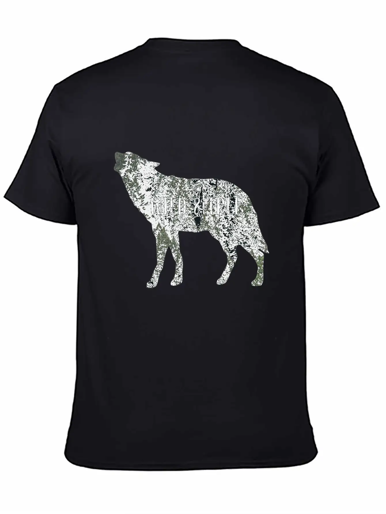 Wild & Free Wolf Casual Graphic T-Shirt – Simple And Comfortable Daily Wear