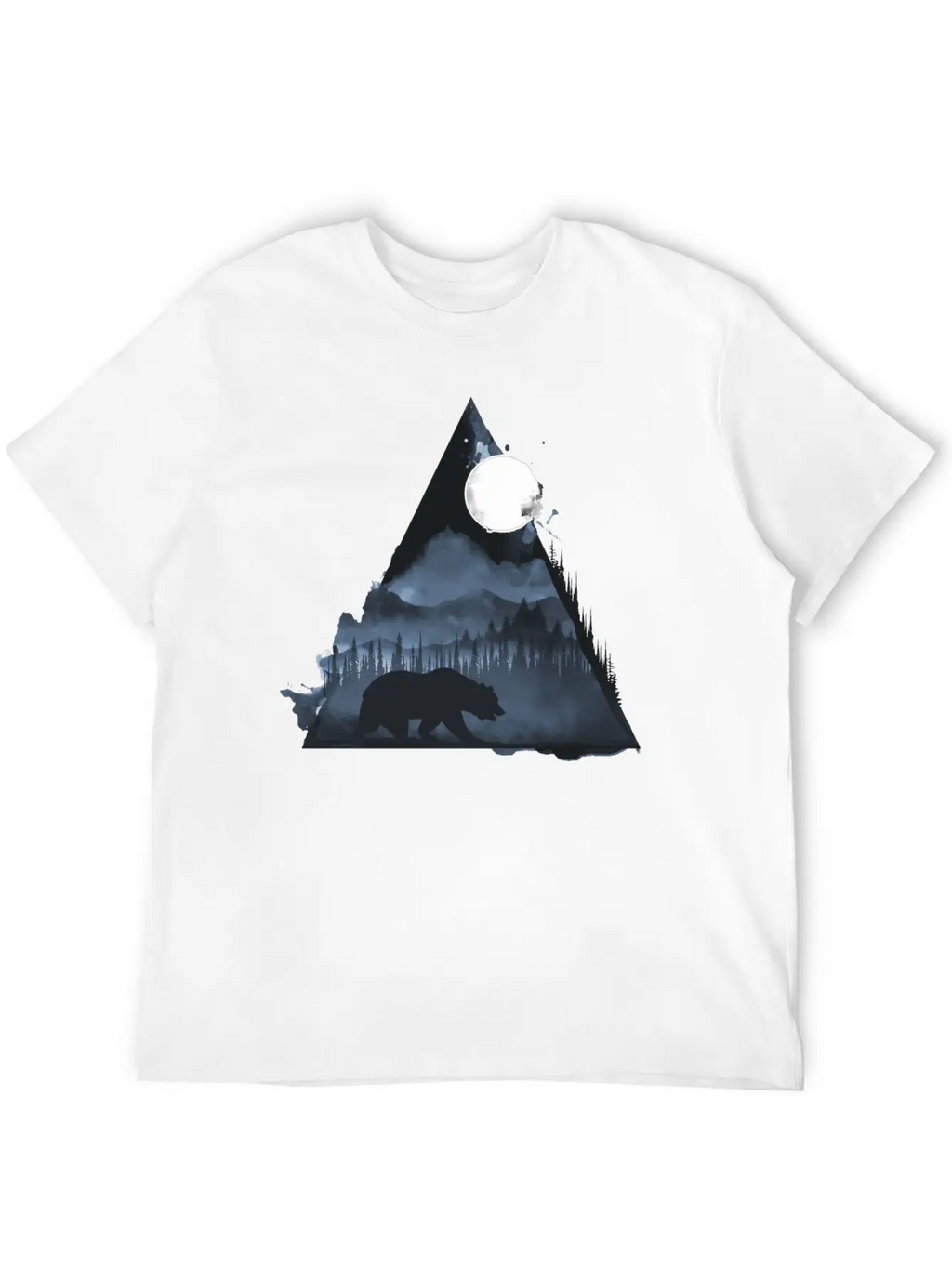 Wild Geometry Unisex Short Sleeve Soft Cotton T-Shirt – Casual Everyday Wear
