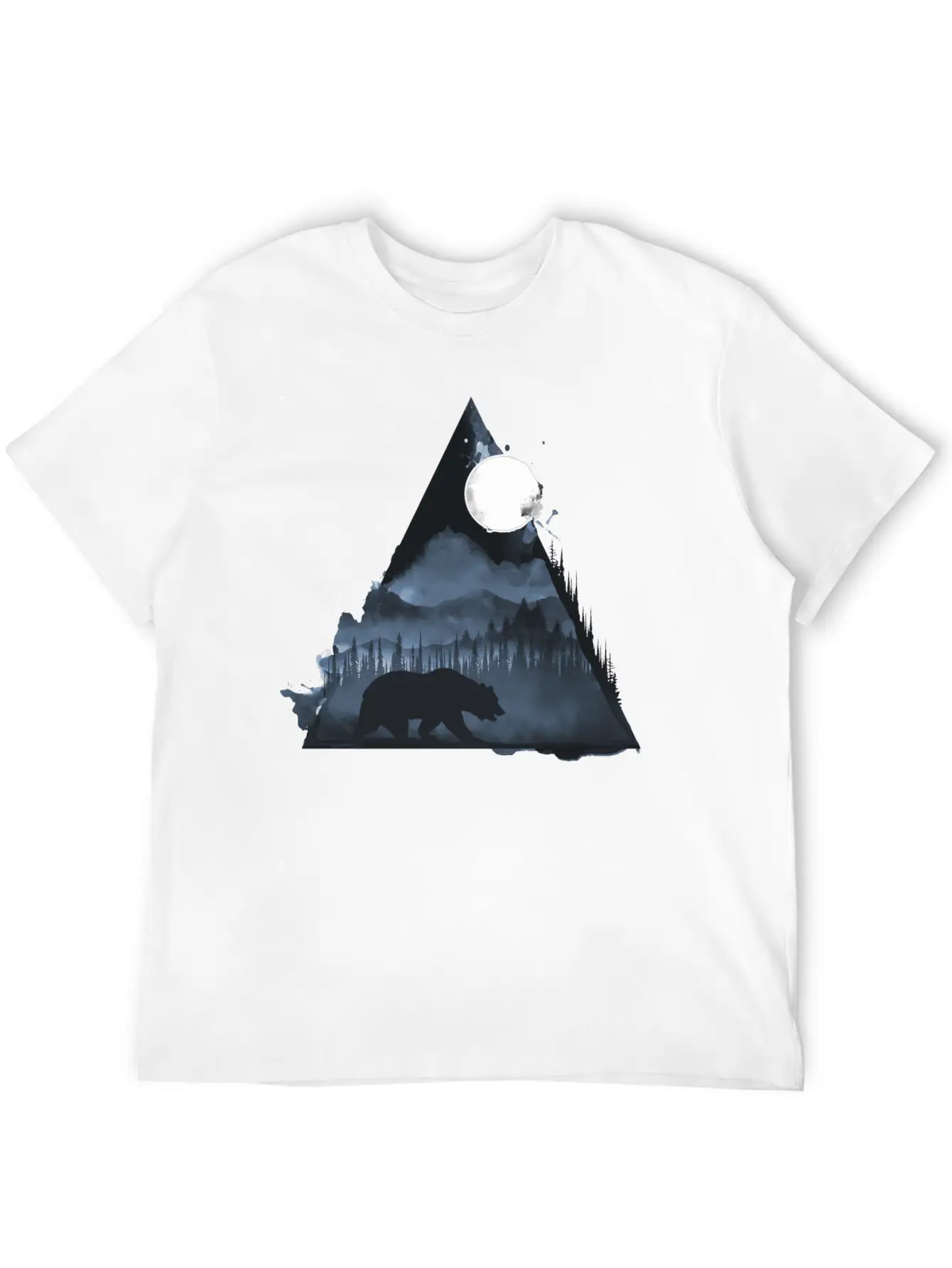 Wild Geometry Unisex Short Sleeve Soft Cotton T-Shirt – Casual Everyday Wear