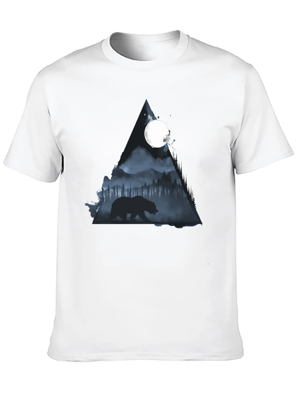 Wild Geometry Unisex Short Sleeve Soft Cotton T-Shirt – Casual Everyday Wear
