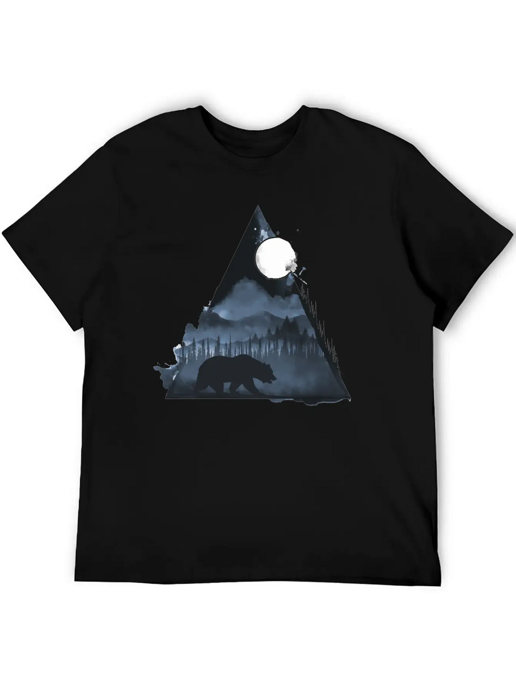 Wild Geometry Unisex Short Sleeve Soft Cotton T-Shirt – Casual Everyday Wear