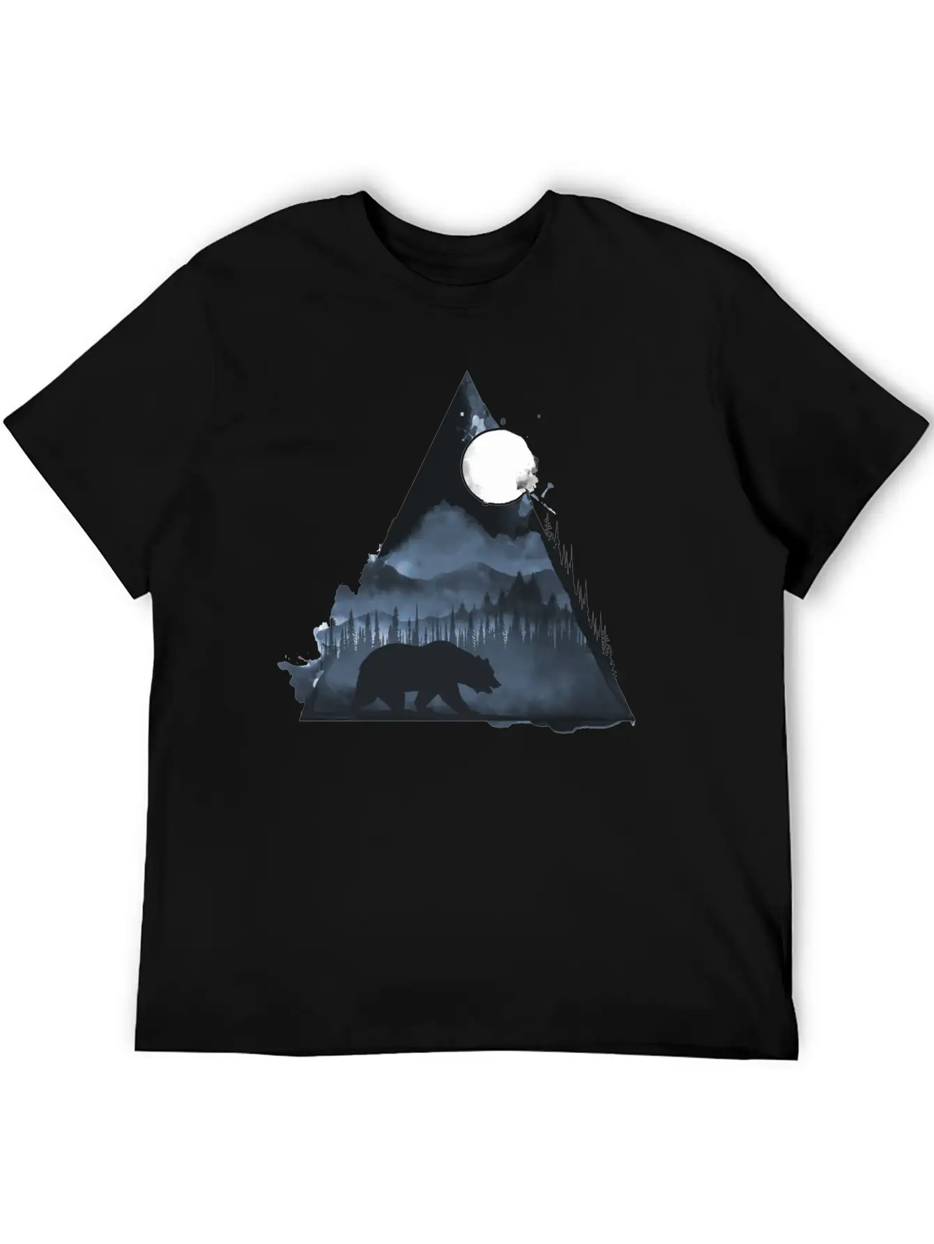 Wild Geometry Unisex Short Sleeve Soft Cotton T-Shirt – Casual Everyday Wear