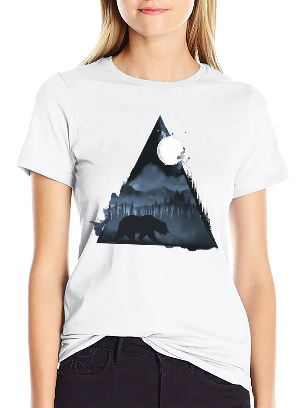 Wild Geometry Unisex Short Sleeve Soft Cotton T-Shirt – Casual Everyday Wear