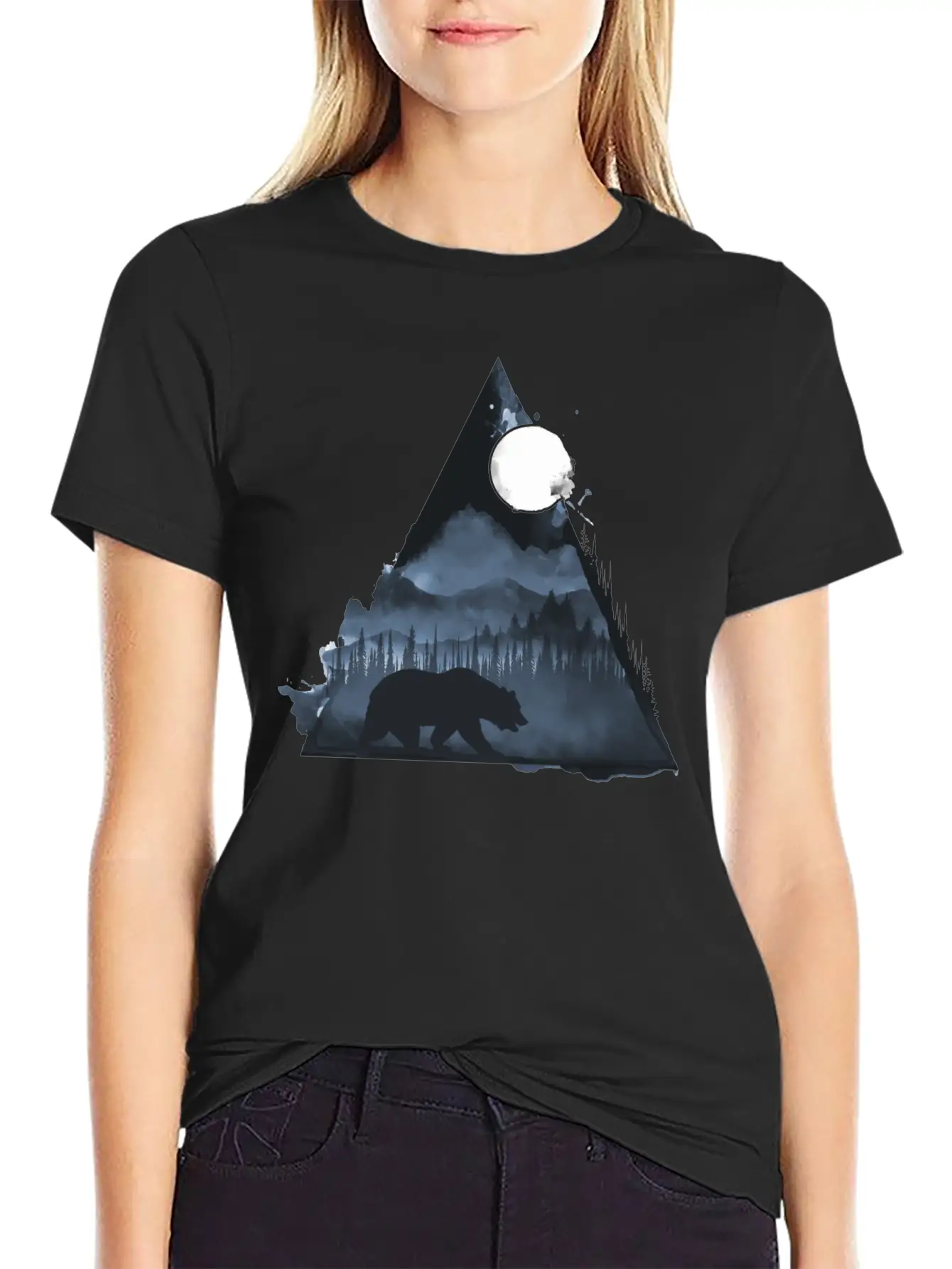 Wild Geometry Unisex Short Sleeve Soft Cotton T-Shirt – Casual Everyday Wear