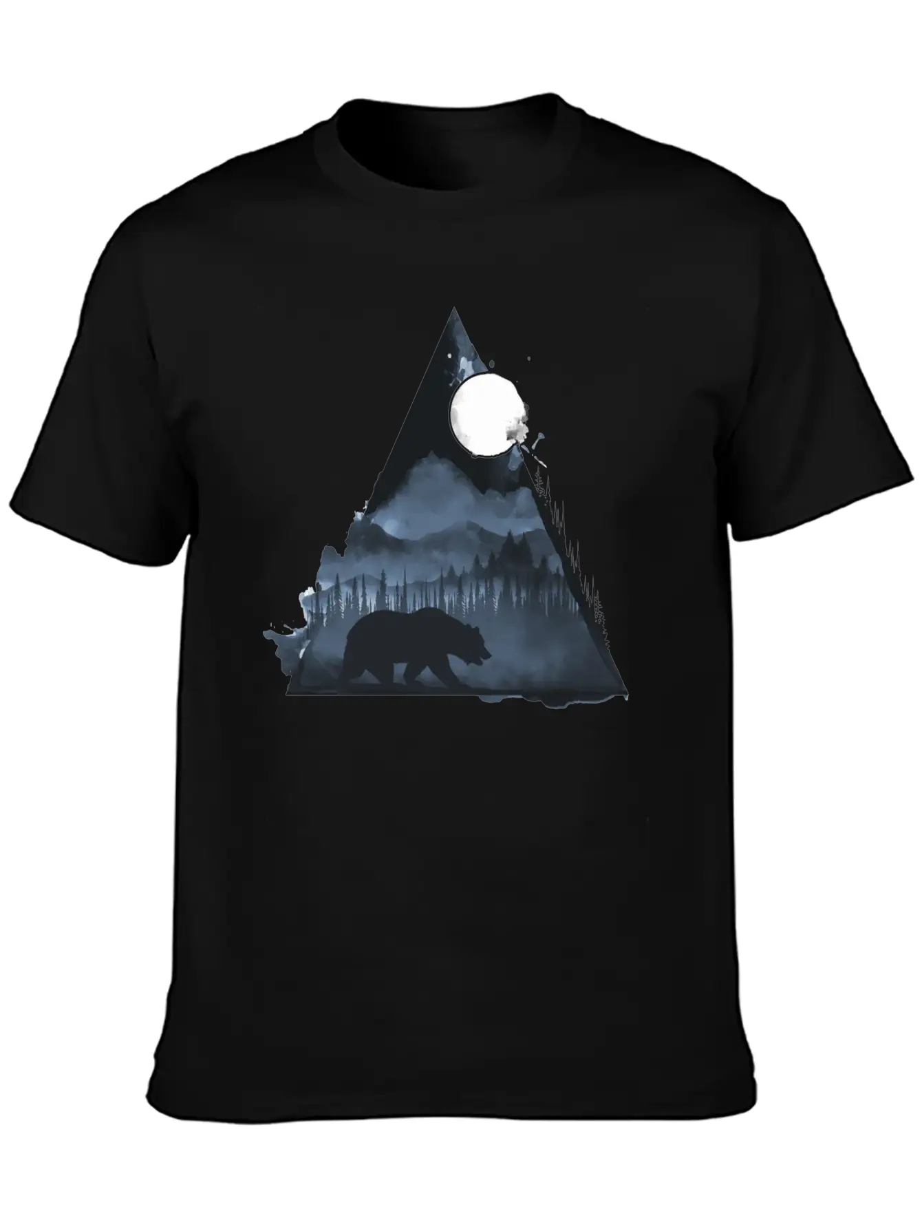 Wild Geometry Unisex Short Sleeve Soft Cotton T-Shirt – Casual Everyday Wear