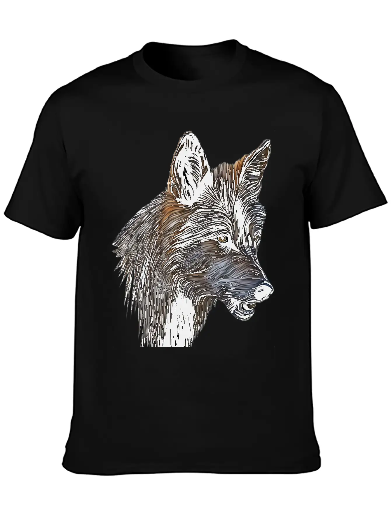 Wild Wolf Casual Graphic T-Shirt – Simple And Comfortable Daily Wear