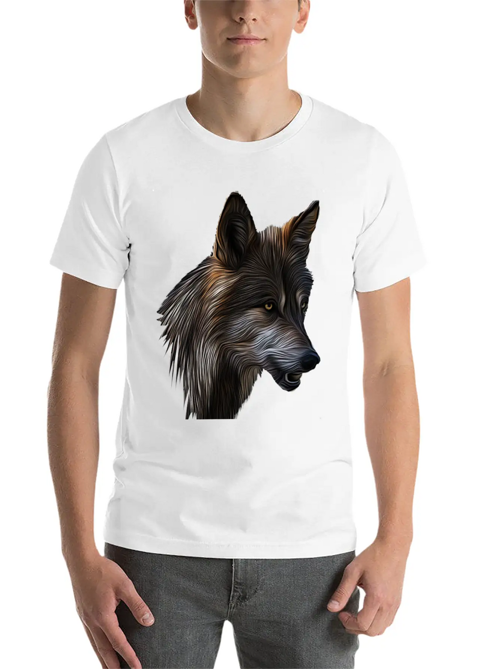 Wild Wolf Casual Graphic T-Shirt – Simple And Comfortable Daily Wear