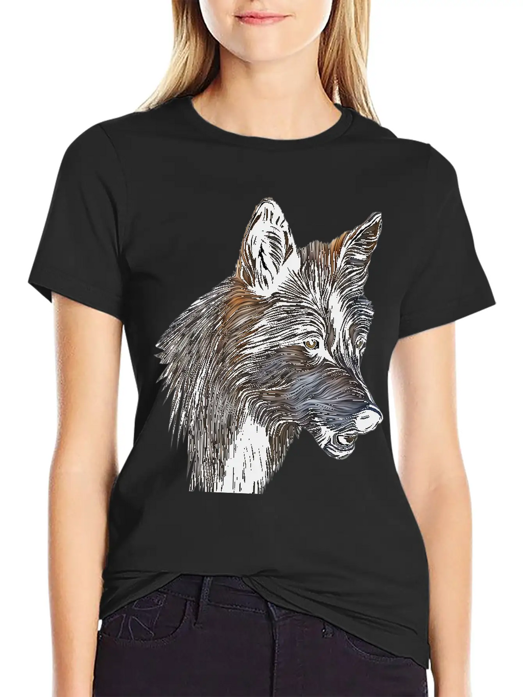 Wild Wolf Casual Graphic T-Shirt – Simple And Comfortable Daily Wear