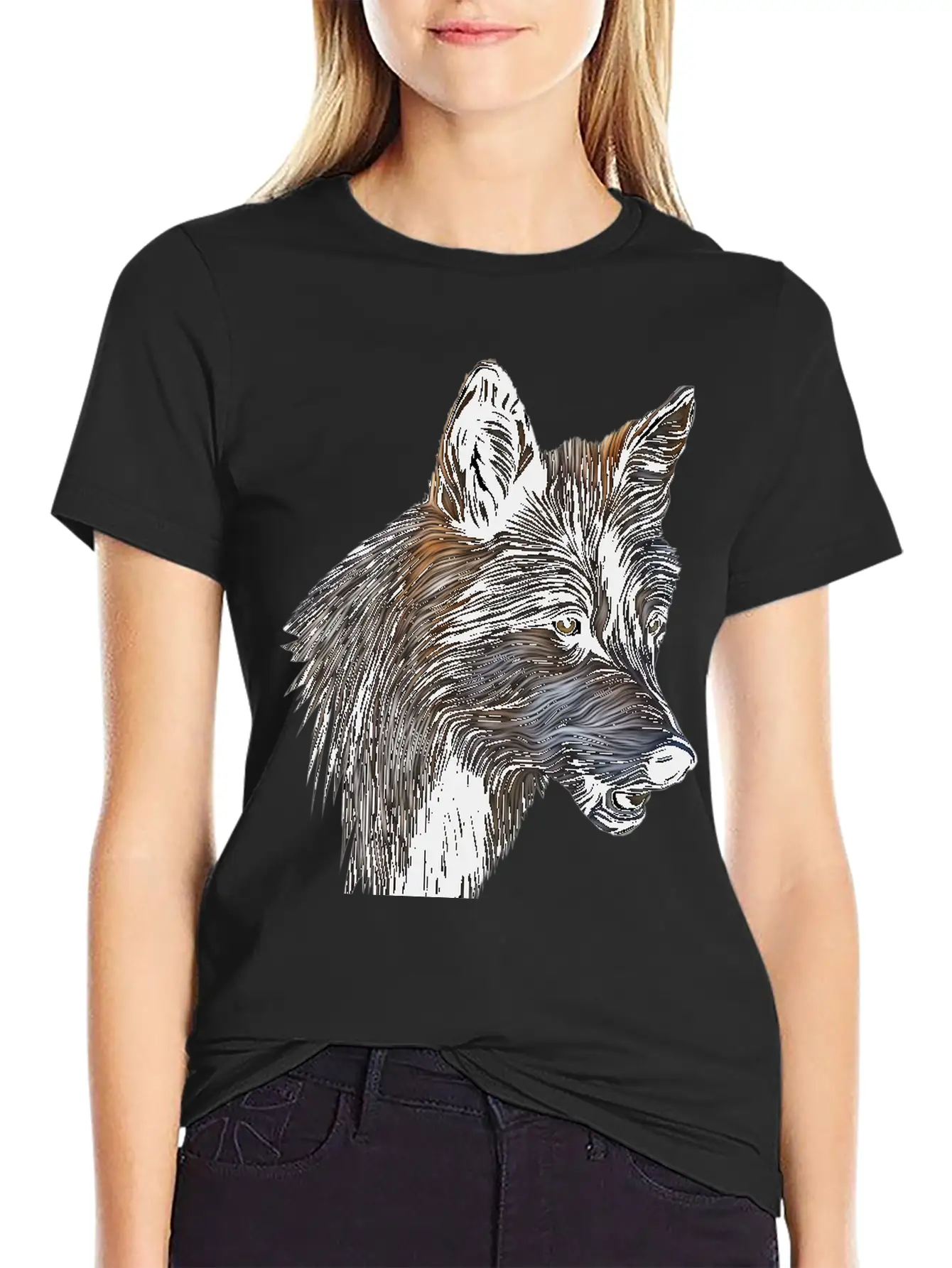 Wild Wolf Casual Graphic T-Shirt – Simple And Comfortable Daily Wear