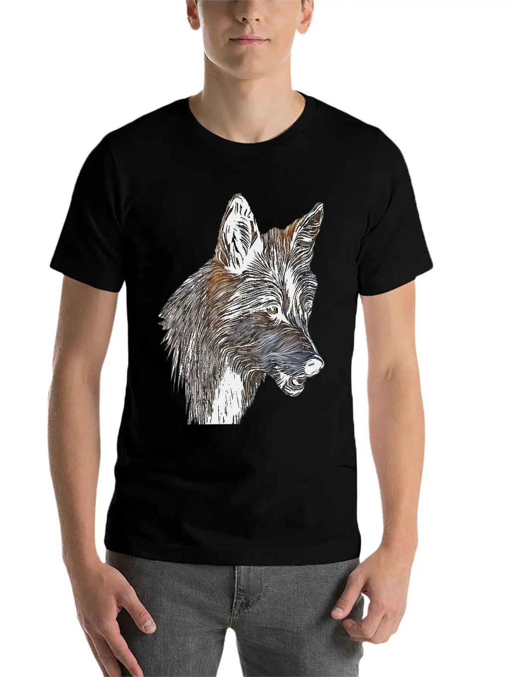 Wild Wolf Casual Graphic T-Shirt – Simple And Comfortable Daily Wear