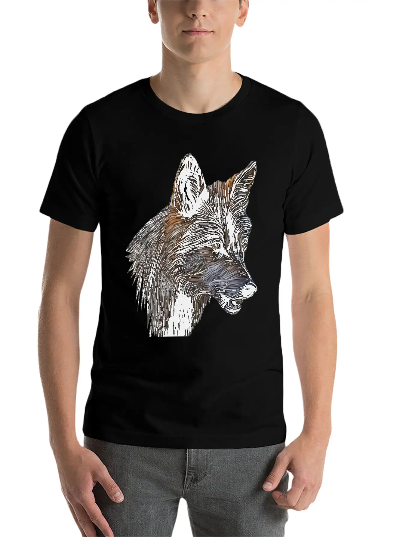 Wild Wolf Casual Graphic T-Shirt – Simple And Comfortable Daily Wear