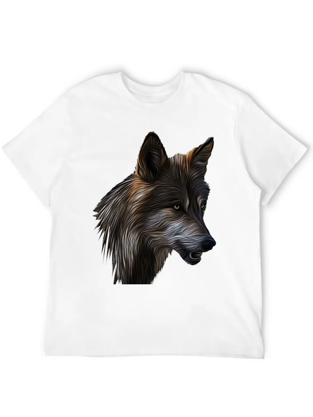 Wild Wolf Casual Graphic T-Shirt – Simple And Comfortable Daily Wear