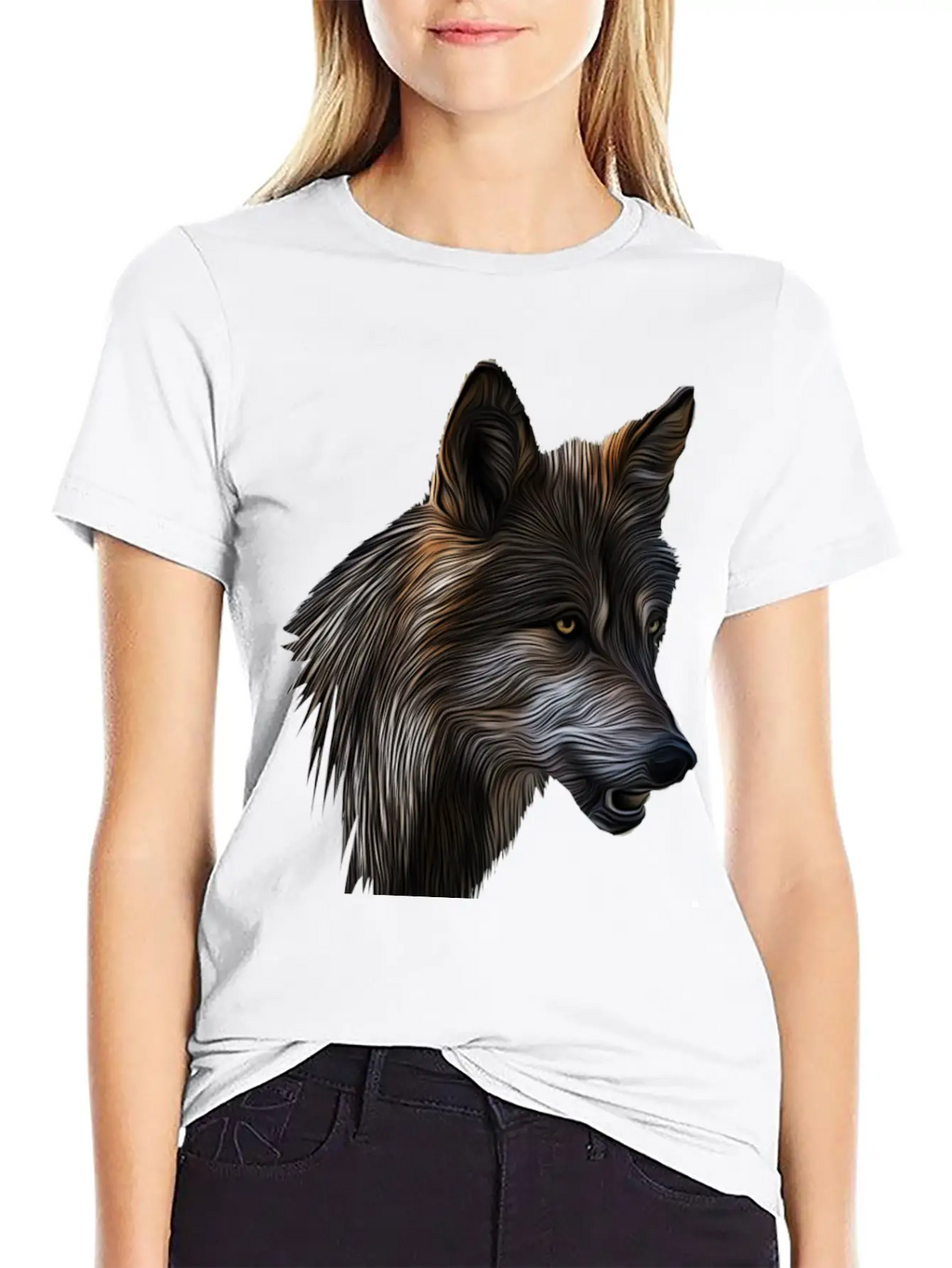 Wild Wolf Casual Graphic T-Shirt – Simple And Comfortable Daily Wear
