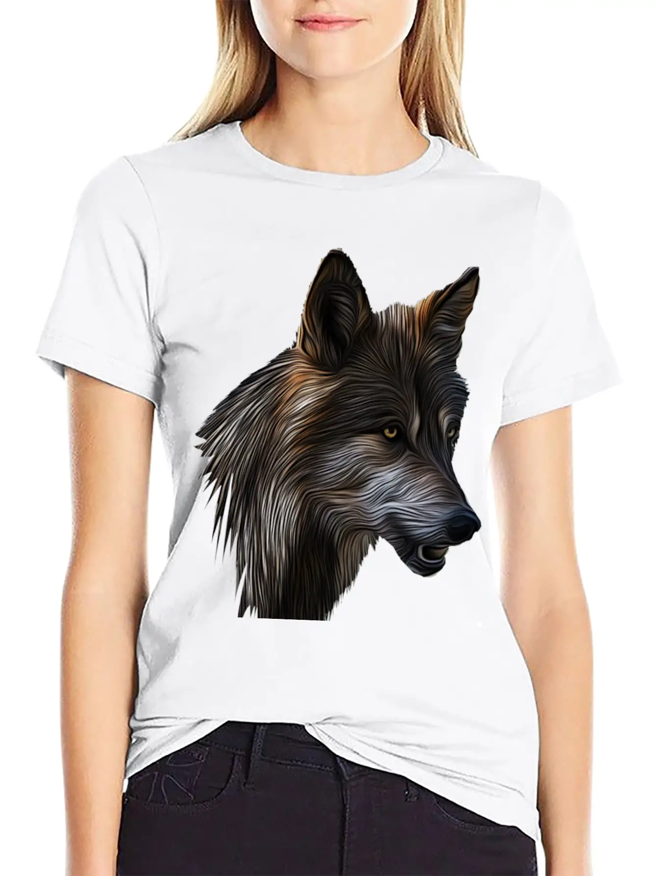 Wild Wolf Casual Graphic T-Shirt – Simple And Comfortable Daily Wear