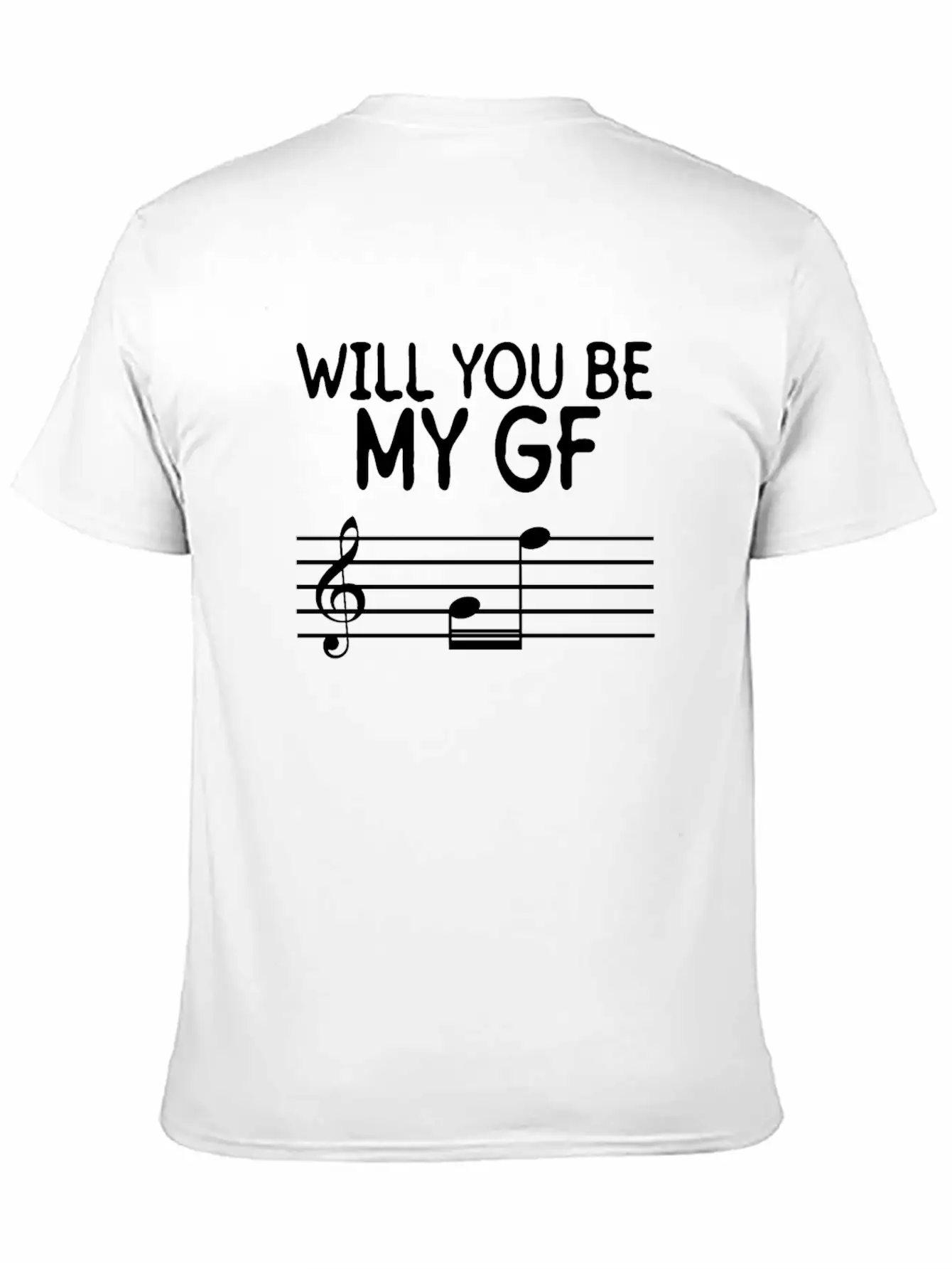 Will You Be My Gf - Piano Pianist Piano Player Stylish Everyday T-Shirt – Unisex Basic Cotton Tee