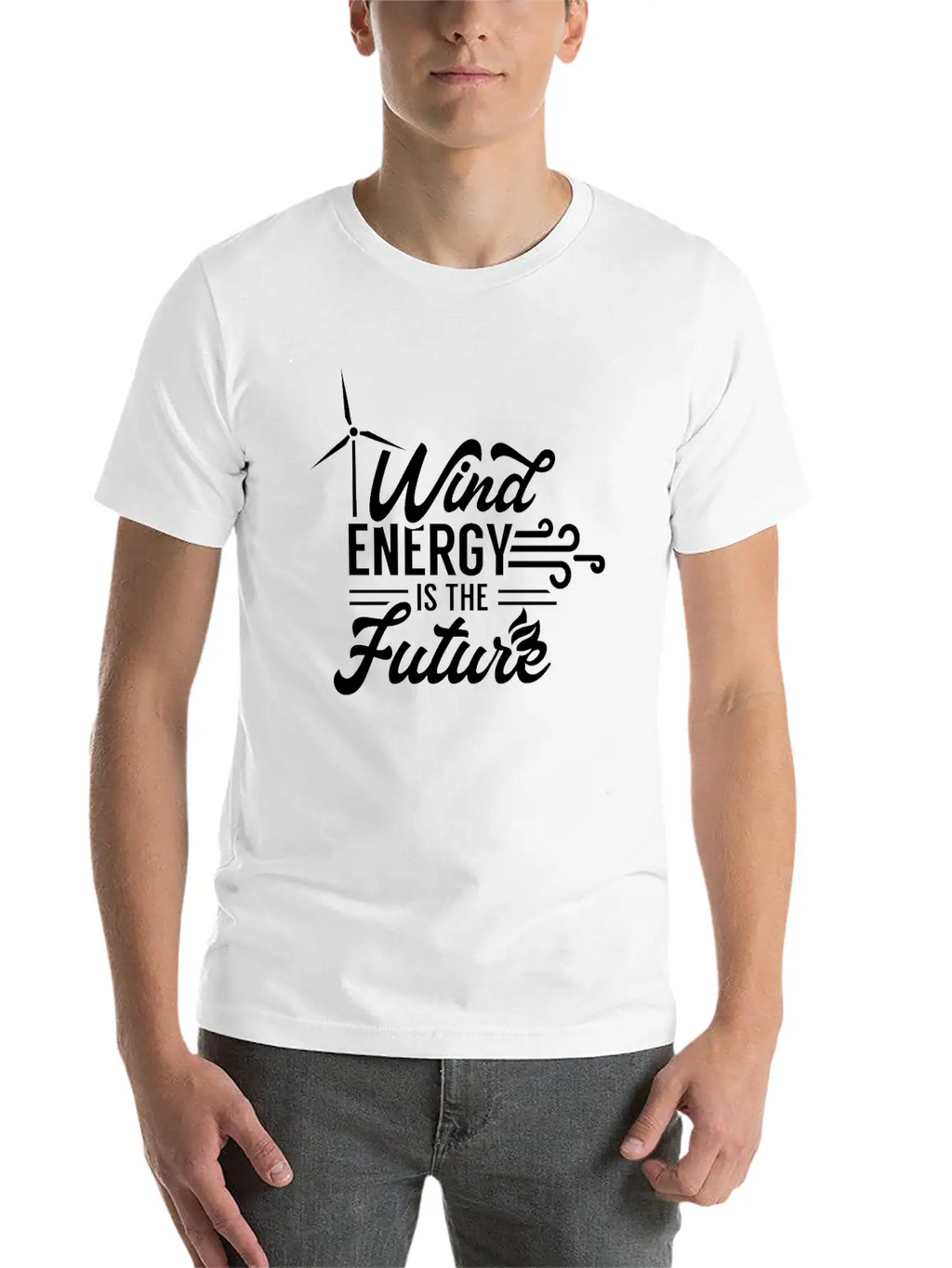 Wind Energy Is The Future Power Windmill Stylish Everyday T-Shirt – Unisex Basic Cotton Tee