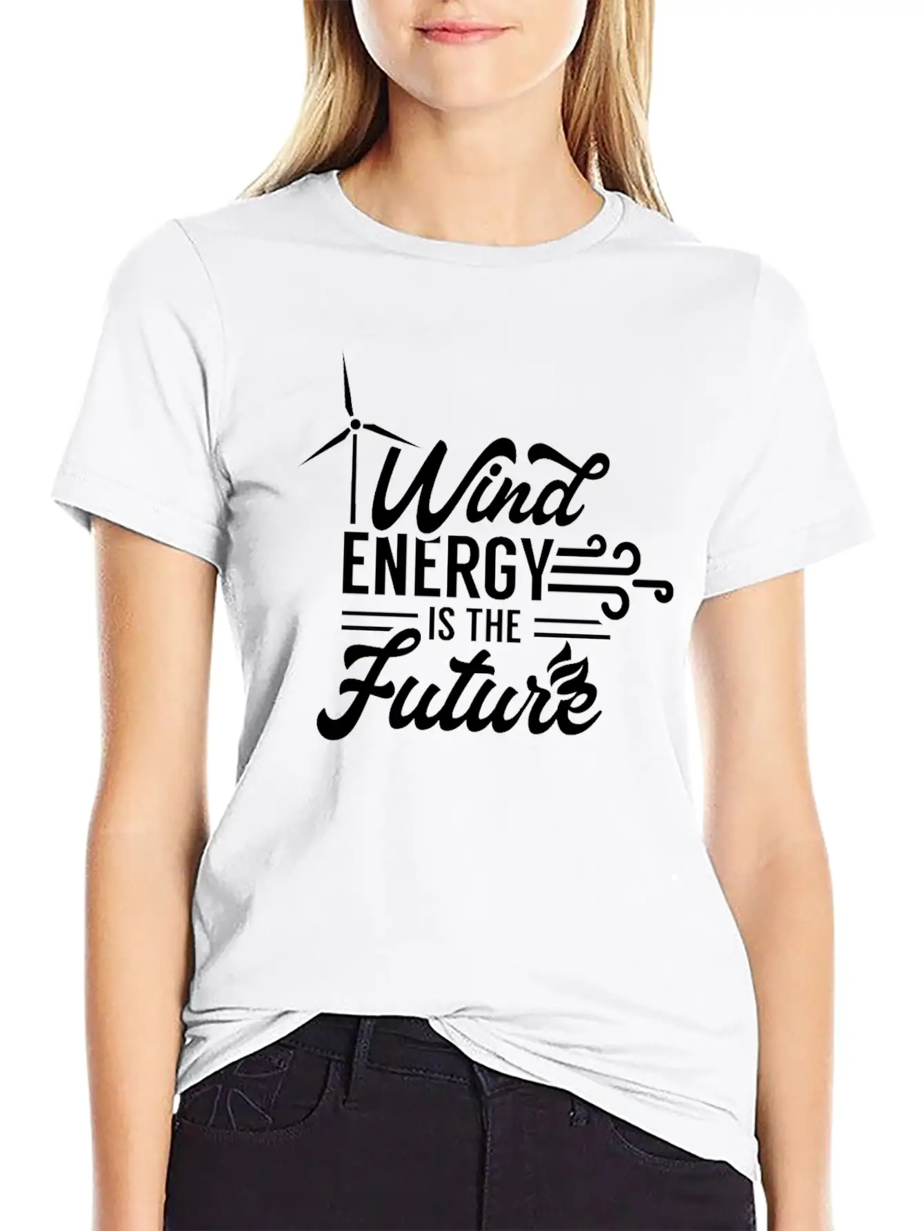 Wind Energy Is The Future Power Windmill Stylish Everyday T-Shirt – Unisex Basic Cotton Tee