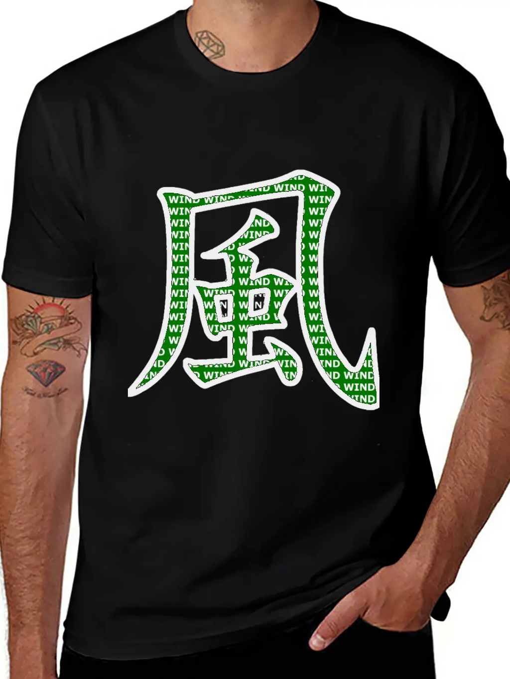 Wind Style Casual Graphic T-Shirt – Simple And Comfortable Daily Wear