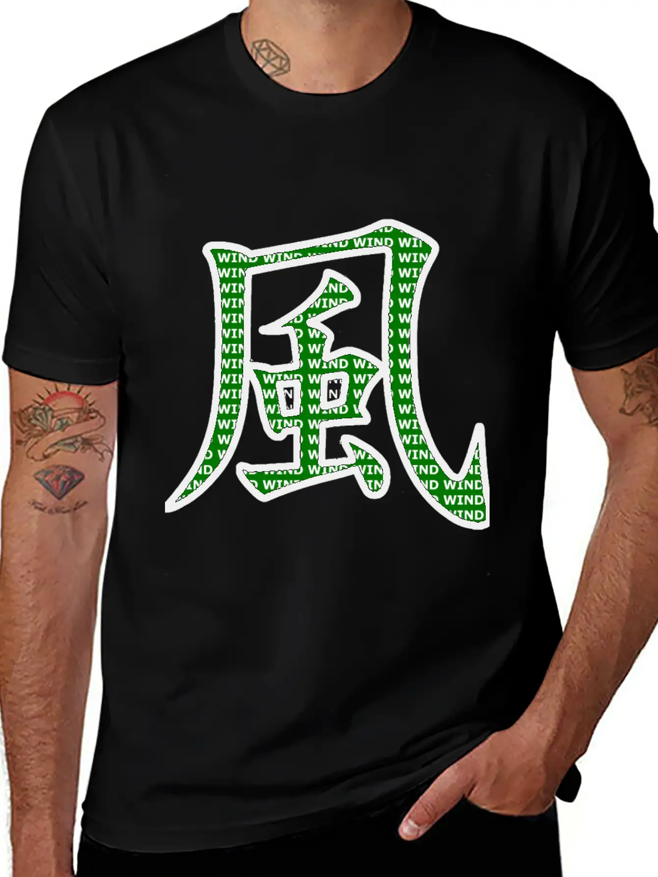 Wind Style Casual Graphic T-Shirt – Simple And Comfortable Daily Wear