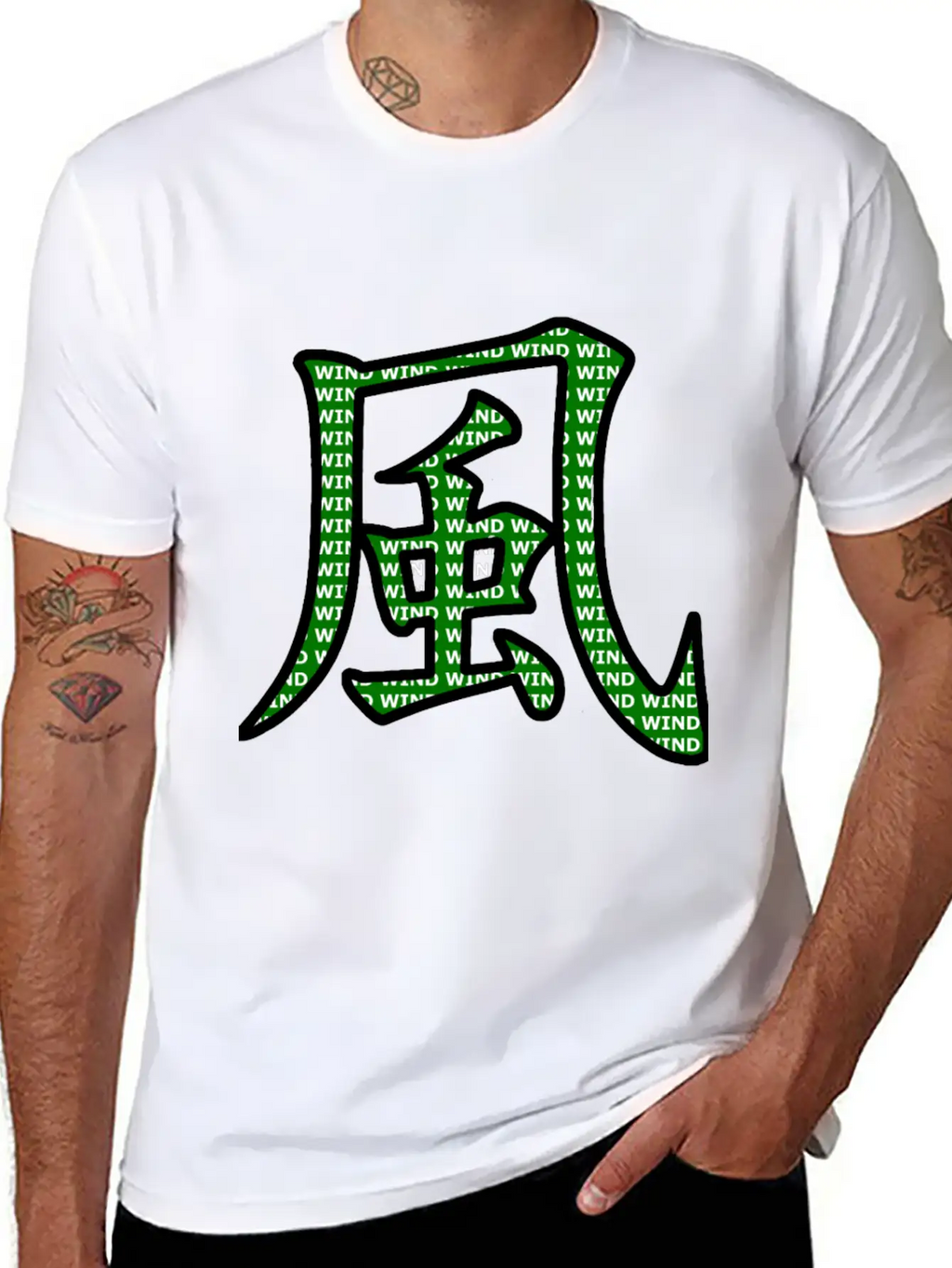 Wind Style Casual Graphic T-Shirt – Simple And Comfortable Daily Wear