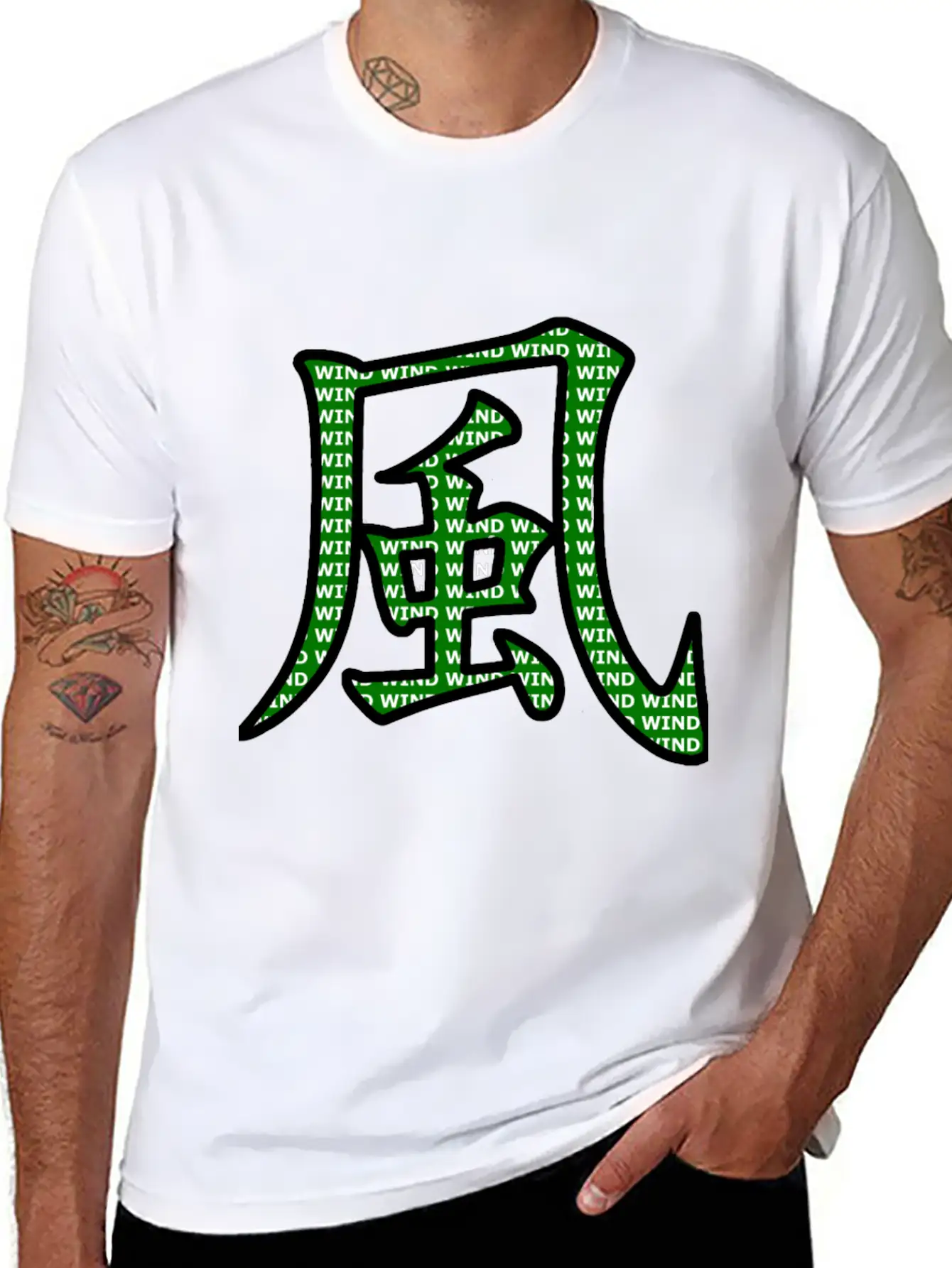 Wind Style Casual Graphic T-Shirt – Simple And Comfortable Daily Wear