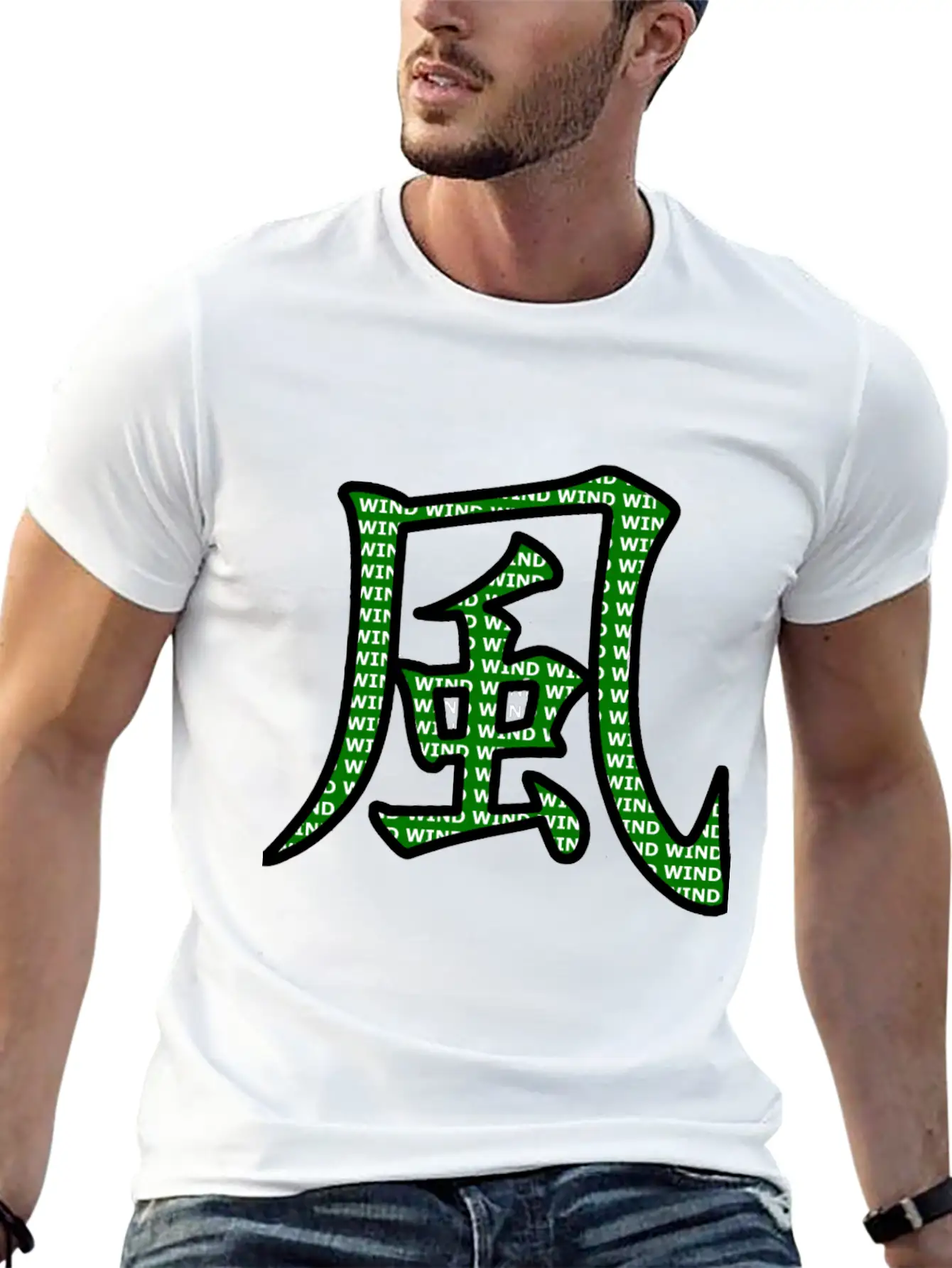Wind Style Casual Graphic T-Shirt – Simple And Comfortable Daily Wear