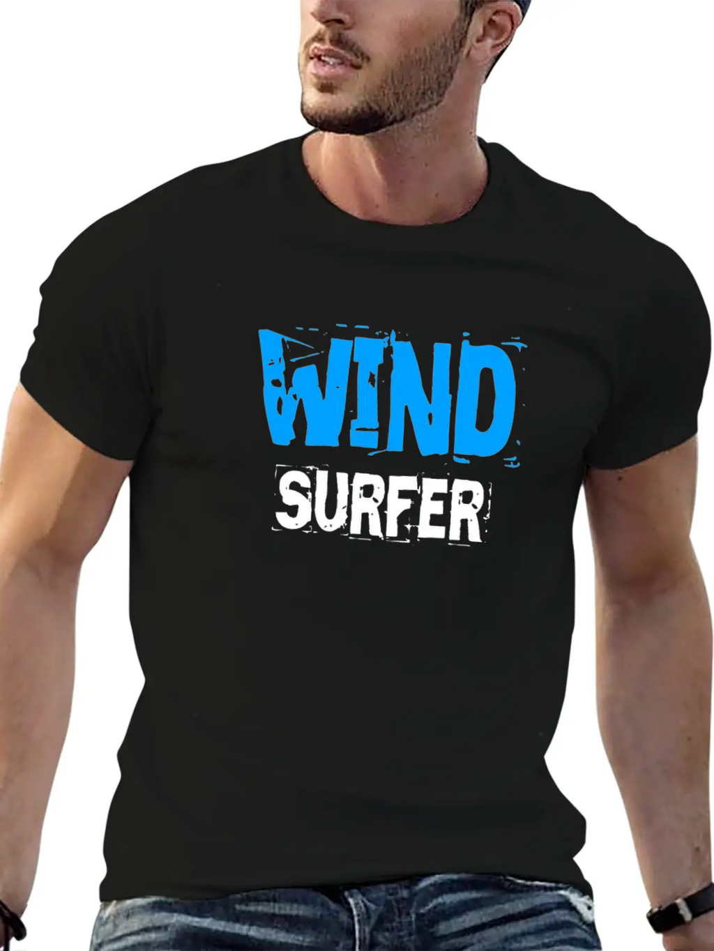 Wind Surfer Essential Cotton Tee For Daily Outfits – Unisex Style