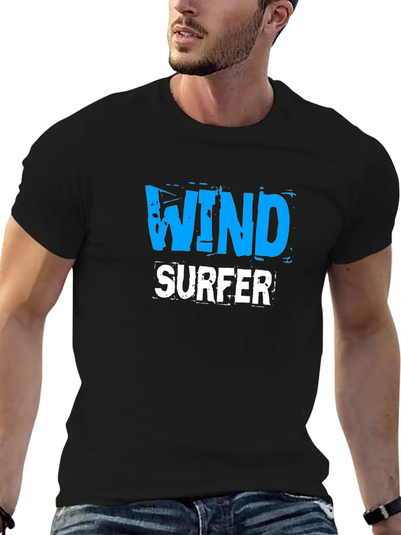 Wind Surfer Essential Cotton Tee For Daily Outfits – Unisex Style