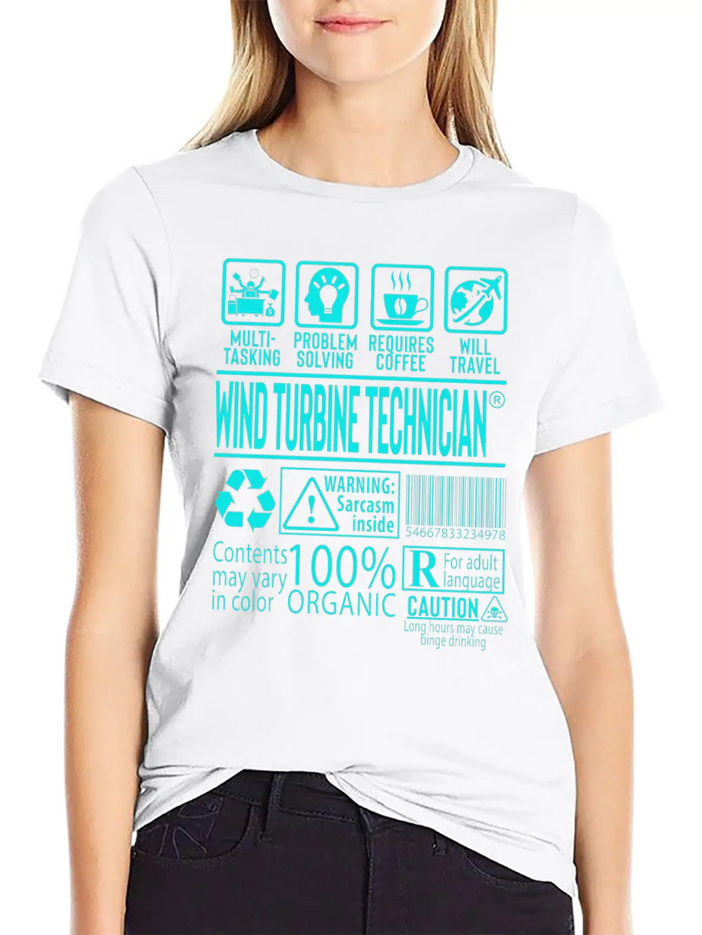 Wind Turbine Technician Gift Unisex Casual T-Shirt – Clean Design For Daily Comfort