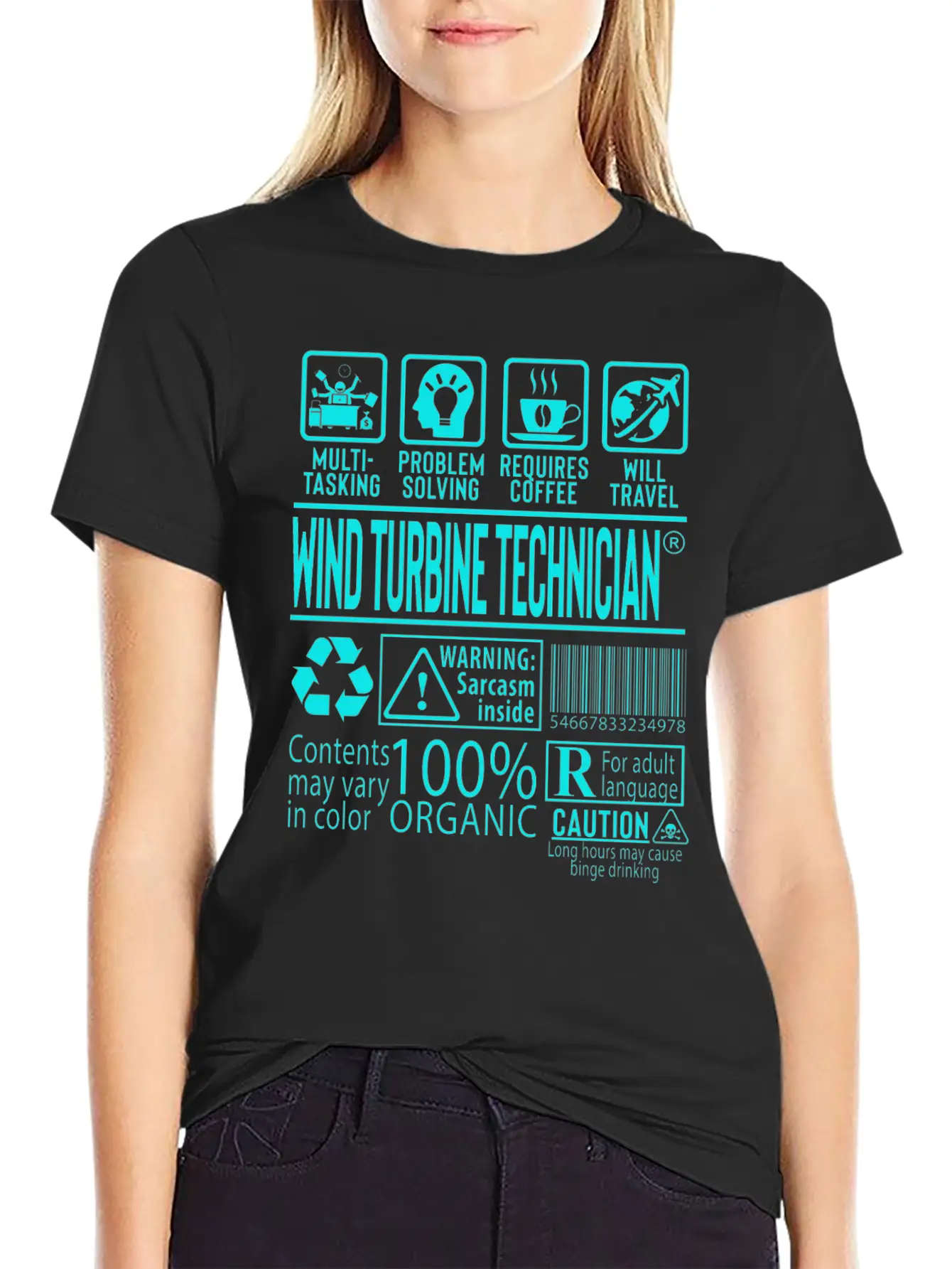 Wind Turbine Technician Gift Unisex Casual T-Shirt – Clean Design For Daily Comfort
