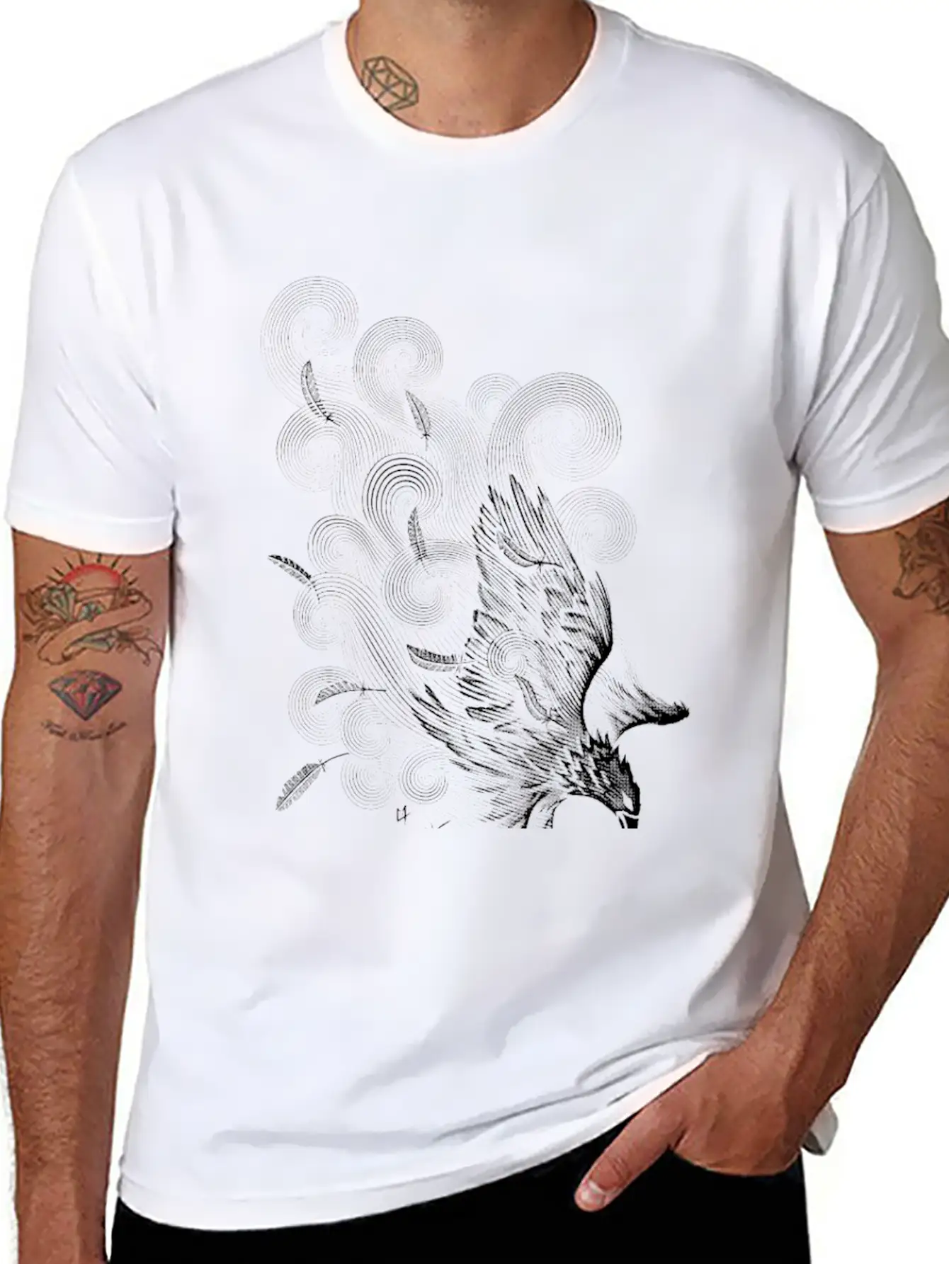 Windy Wings Classic Fit Graphic Tee For Daily Comfort – Unisex Cotton Shirt