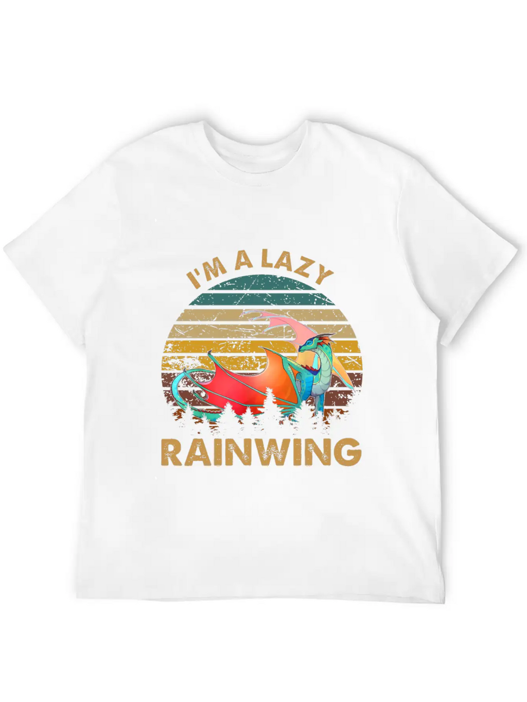Wings Of Fire I Am Lazy Rainwing Unisex Casual T-Shirt – Clean Design For Daily Comfort