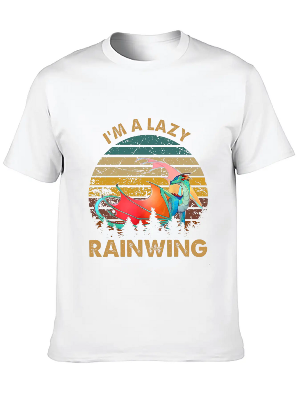 Wings Of Fire I Am Lazy Rainwing Unisex Casual T-Shirt – Clean Design For Daily Comfort