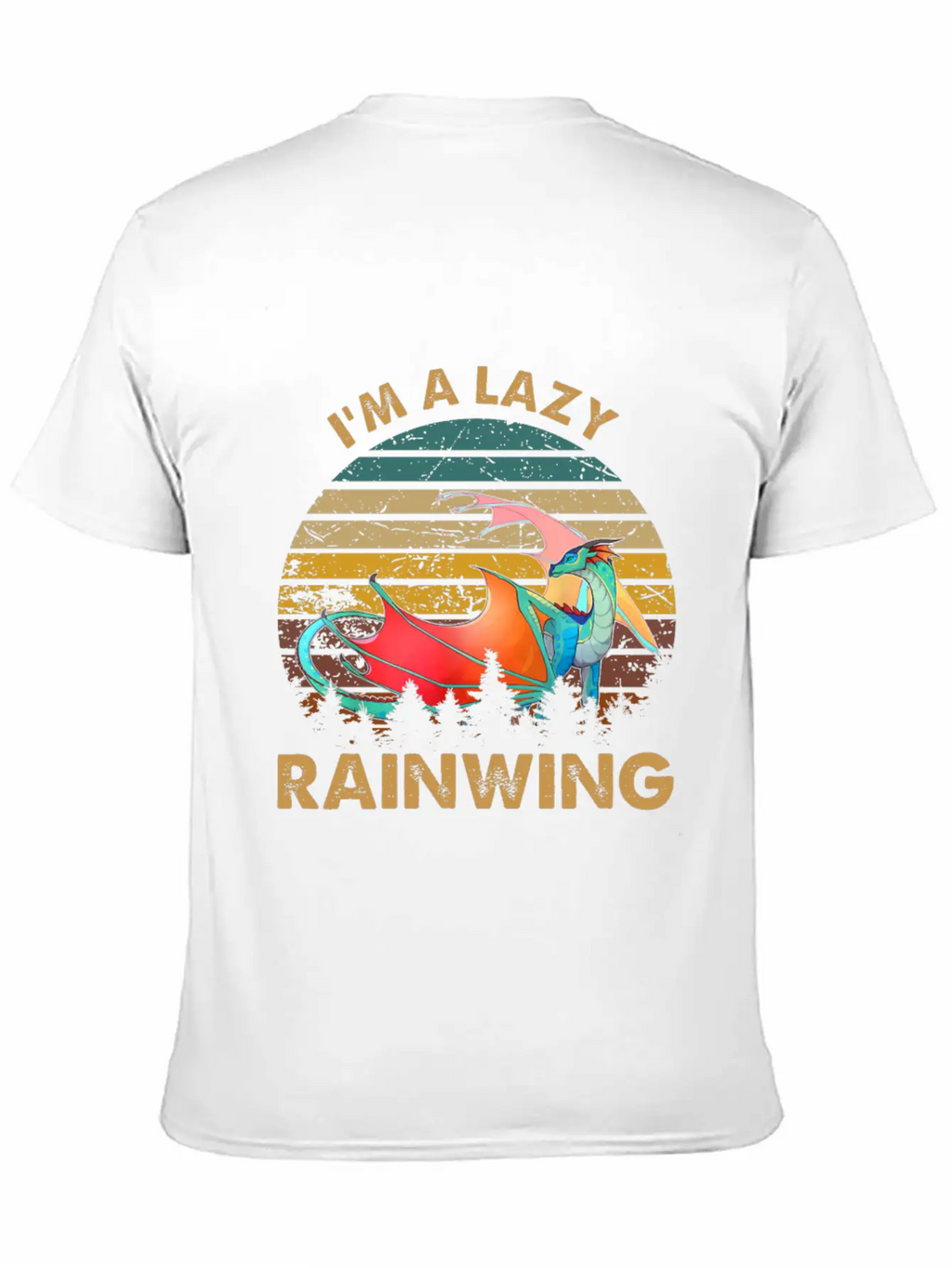 Wings Of Fire I Am Lazy Rainwing Unisex Casual T-Shirt – Clean Design For Daily Comfort