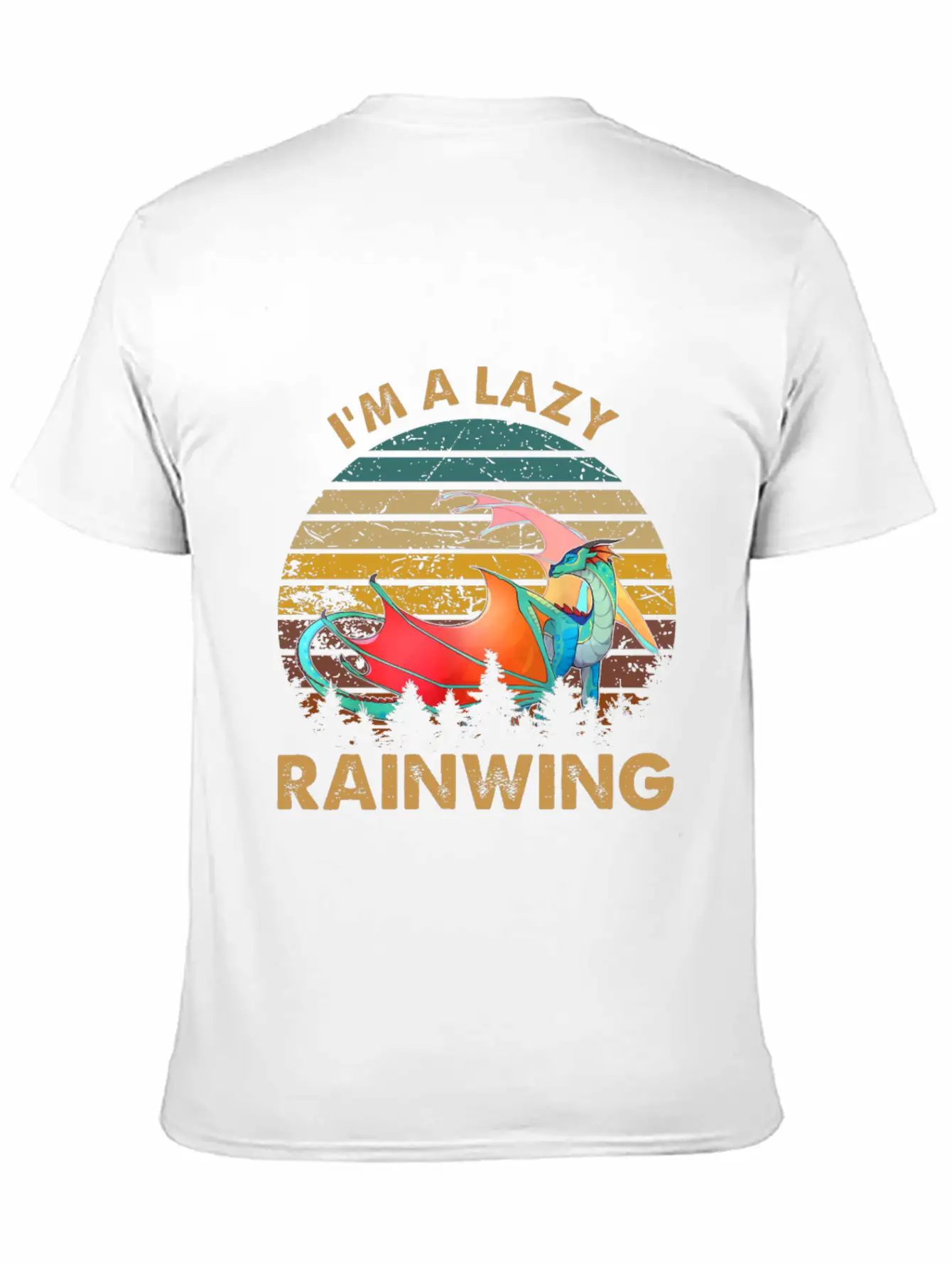 Wings Of Fire I Am Lazy Rainwing Unisex Casual T-Shirt – Clean Design For Daily Comfort