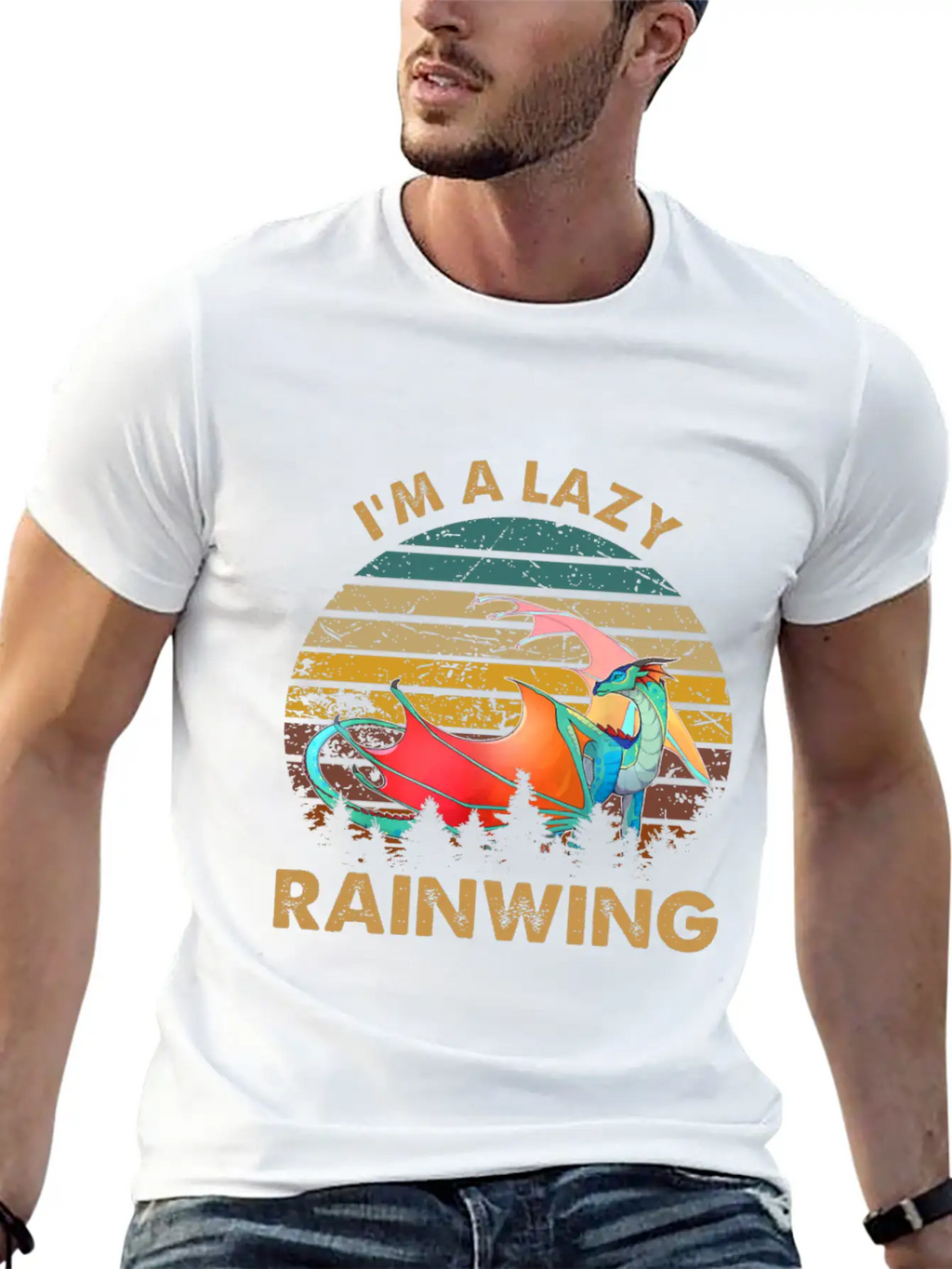 Wings Of Fire I Am Lazy Rainwing Unisex Casual T-Shirt – Clean Design For Daily Comfort
