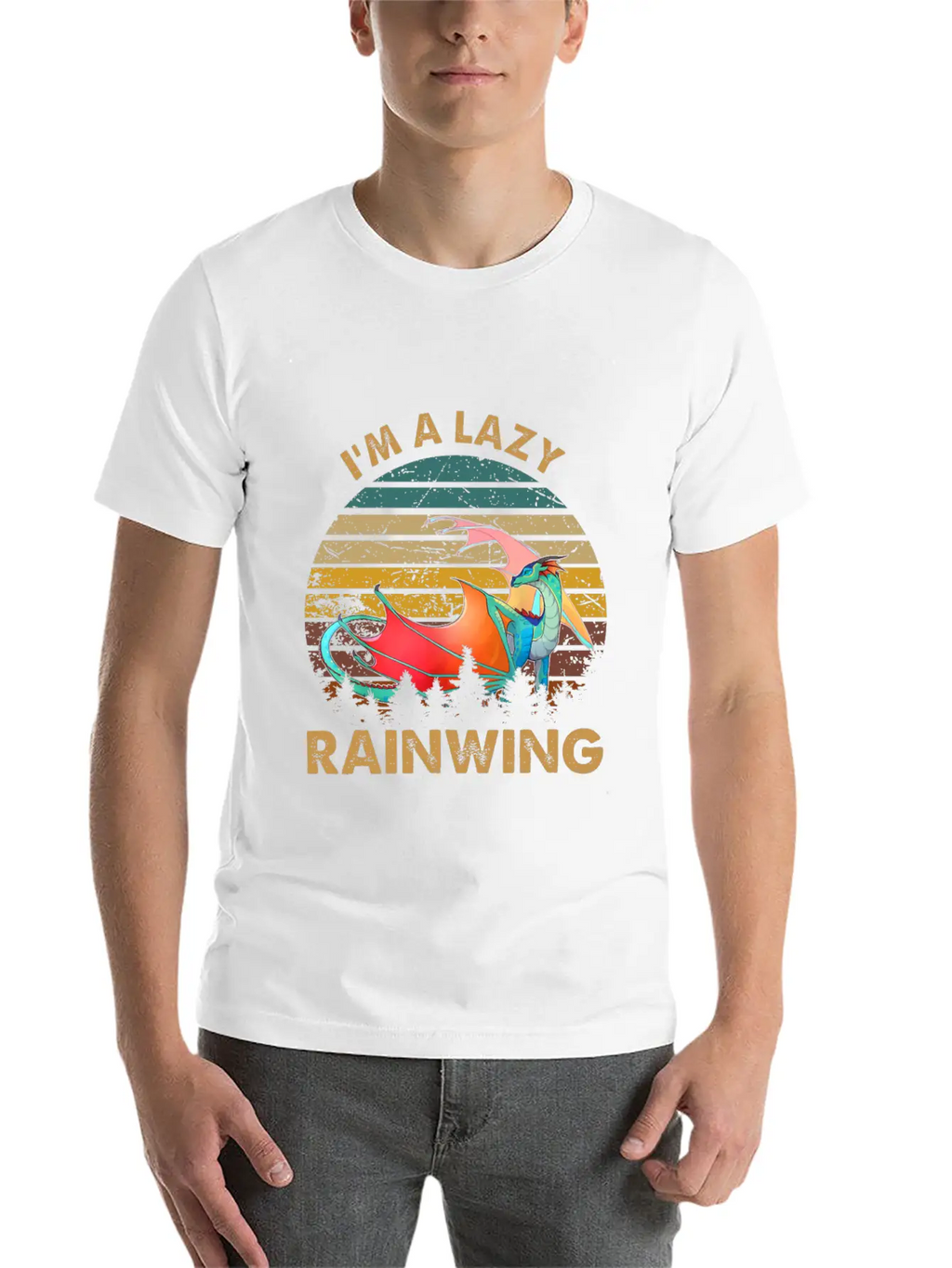 Wings Of Fire I Am Lazy Rainwing Unisex Casual T-Shirt – Clean Design For Daily Comfort