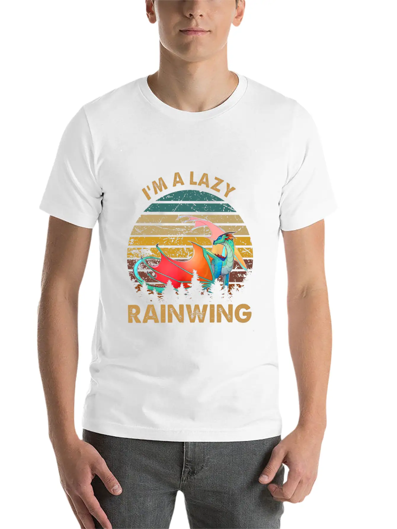 Wings Of Fire I Am Lazy Rainwing Unisex Casual T-Shirt – Clean Design For Daily Comfort