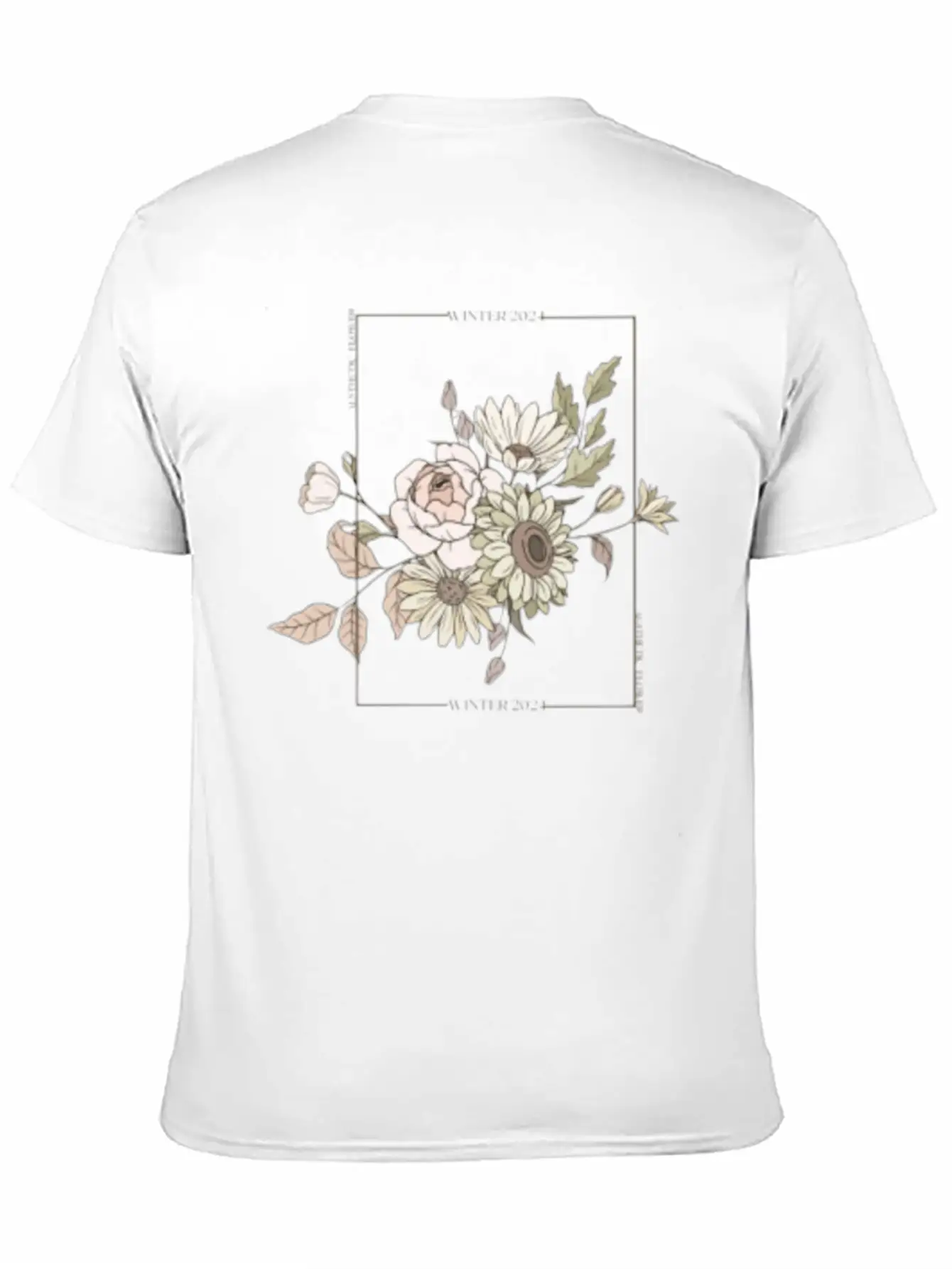 Winter 2024 Aesthetic Flower. Aesthetics Breathable Soft Cotton T-Shirt – Timeless Casual Look