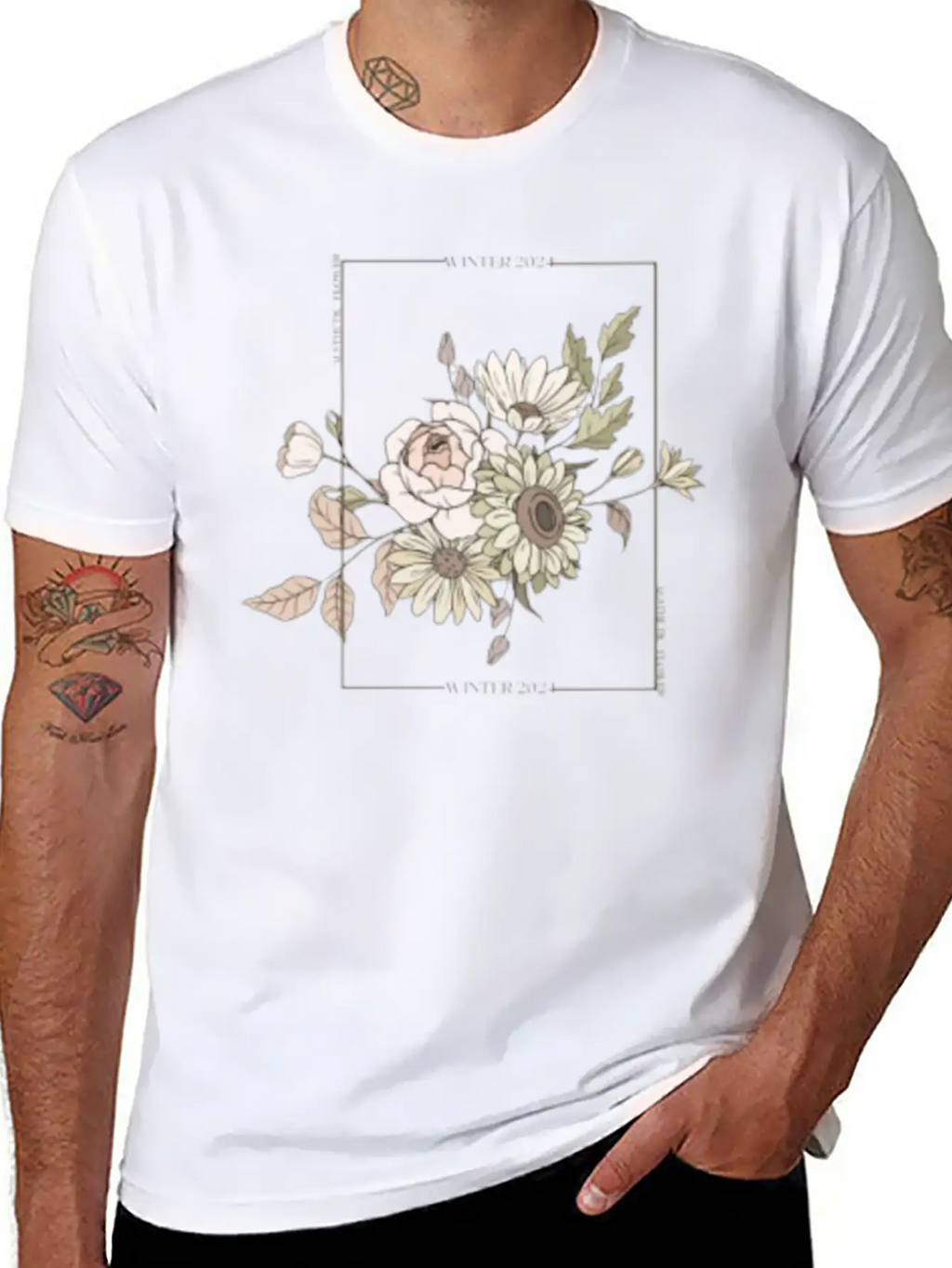 Winter 2024 Aesthetic Flower. Aesthetics Breathable Soft Cotton T-Shirt – Timeless Casual Look