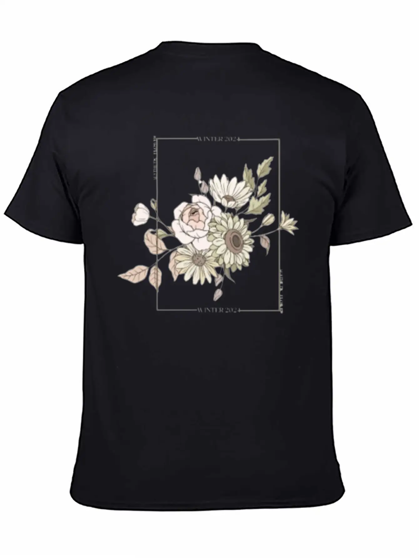 Winter 2024 Aesthetic Flower. Aesthetics Breathable Soft Cotton T-Shirt – Timeless Casual Look