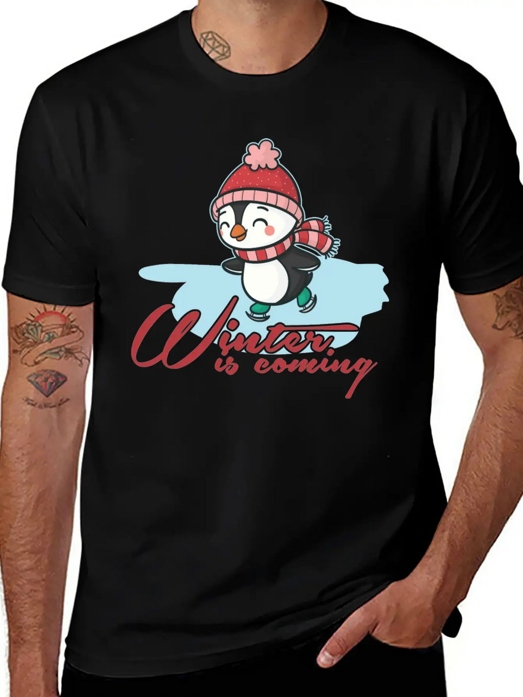 Winter Casual Graphic T-Shirt – Simple And Comfortable Daily Wear
