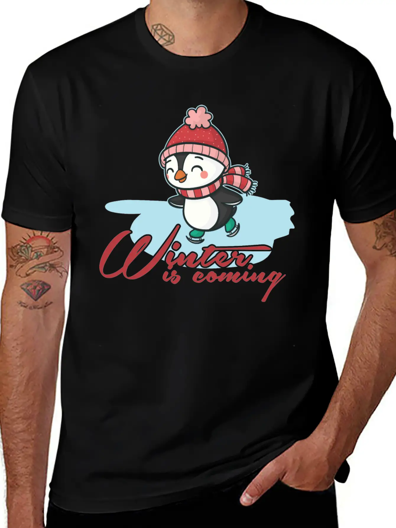 Winter Casual Graphic T-Shirt – Simple And Comfortable Daily Wear