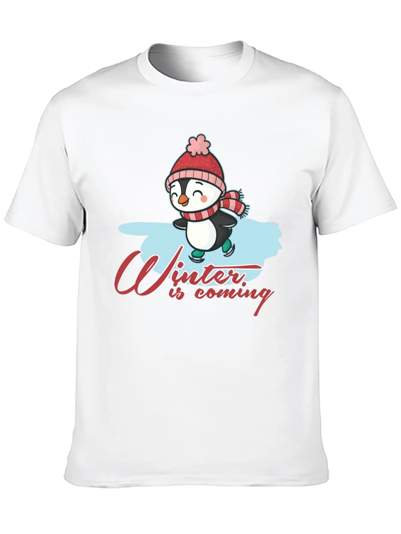 Winter Casual Graphic T-Shirt – Simple And Comfortable Daily Wear